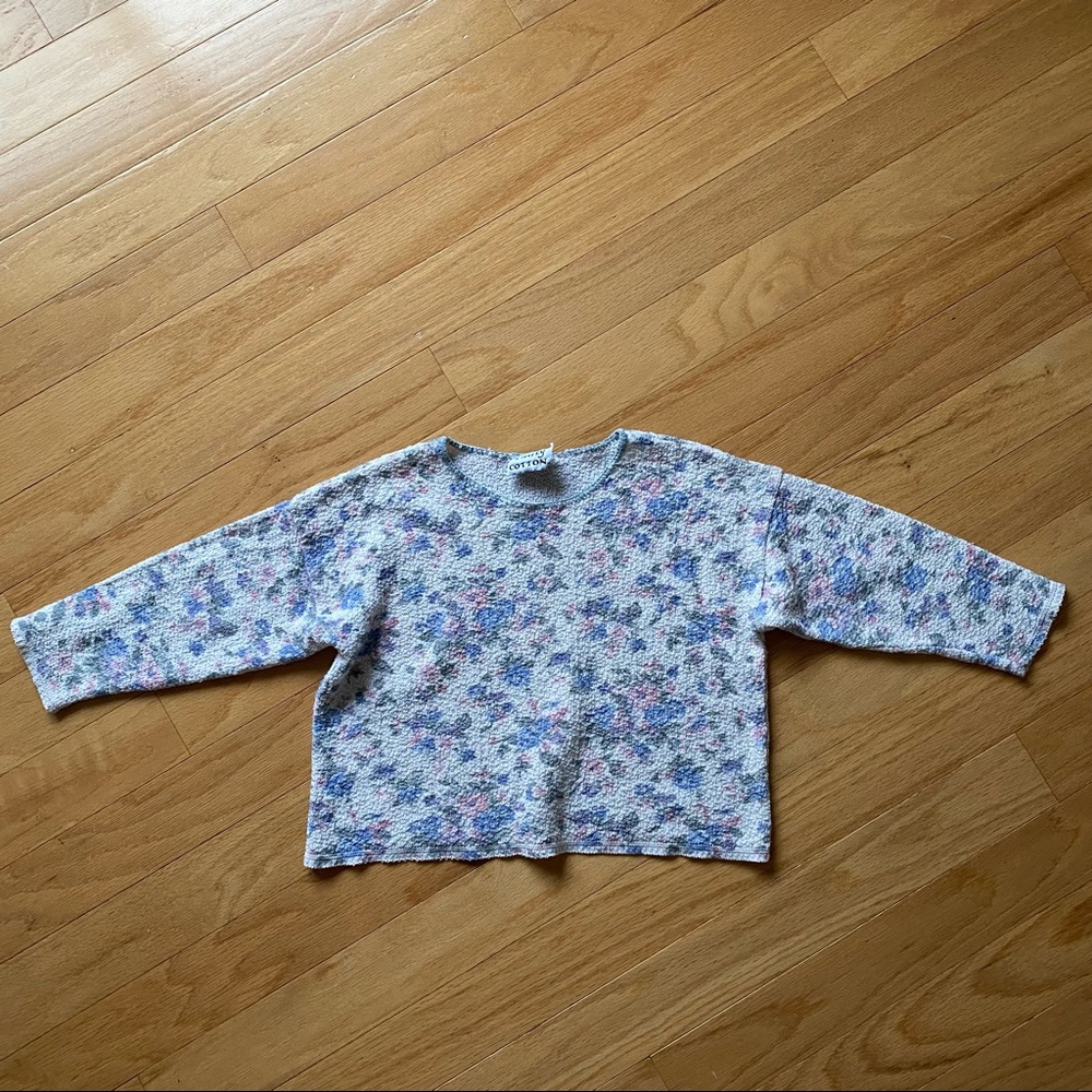 Floral sweater